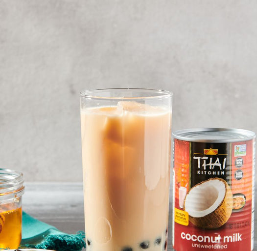 coconut milk in glass