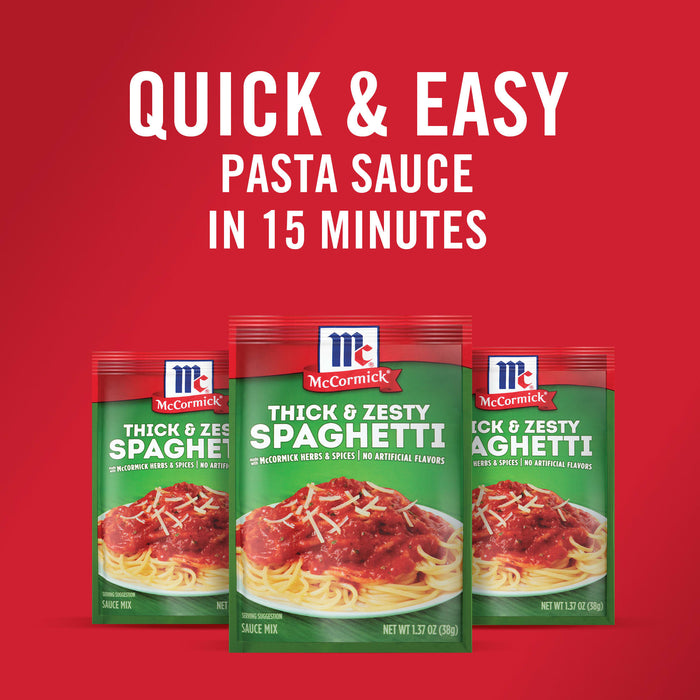 McCormick® Thick And Zesty Spaghetti Sauce Seasoning Mix, 1.37 oz (6-Pack)