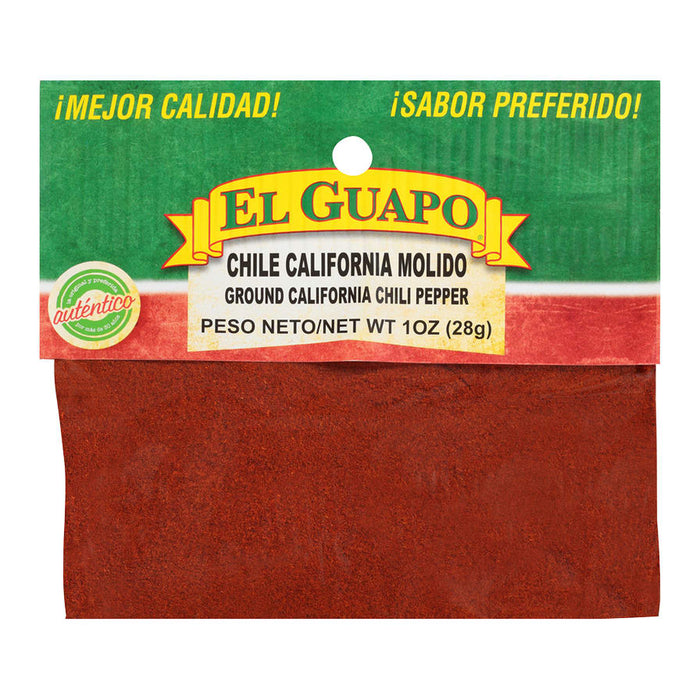 El Guapo® Ground California Chili Pepper (Chile California Molido), 1 oz