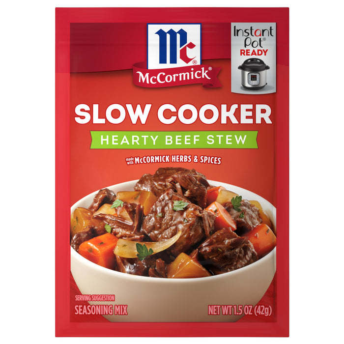 McCormick® Slow Cooker Hearty Beef Stew Seasoning Mix, 1.5 oz (6-Pack)