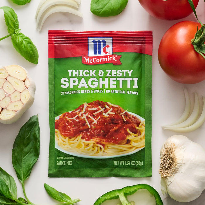 McCormick® Thick And Zesty Spaghetti Sauce Seasoning Mix, 1.37 oz (6-Pack)