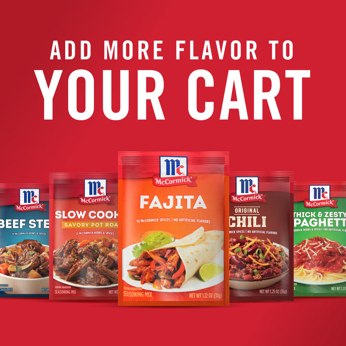 McCormick® Fajita Seasoning Mix, 1.12 oz (6-Pack)