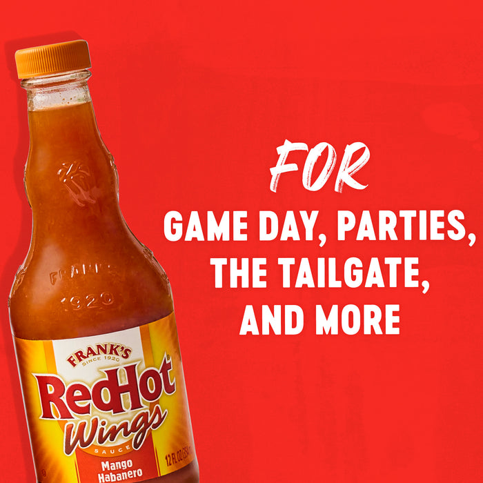 Frank's RedHot® Mango Habanero Wings Sauce, 12 fl oz