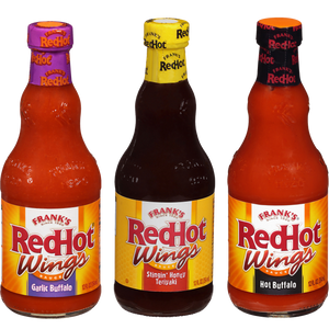 Frank’s RedHot® Sweet, Hot & Garlicky Wings Sauce Variety Pack