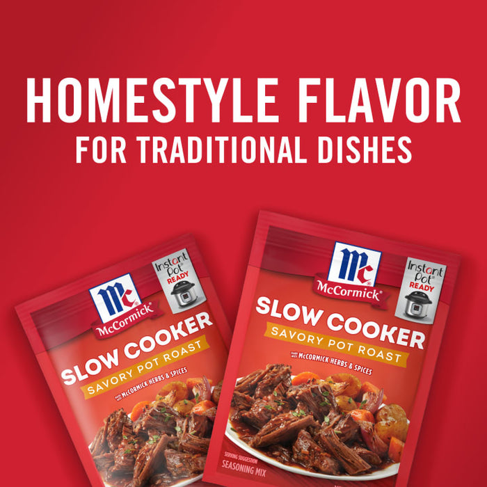 McCormick® Slow Cooker Savory Pot Roast Seasoning Mix, 1.3 oz (6-Pack)