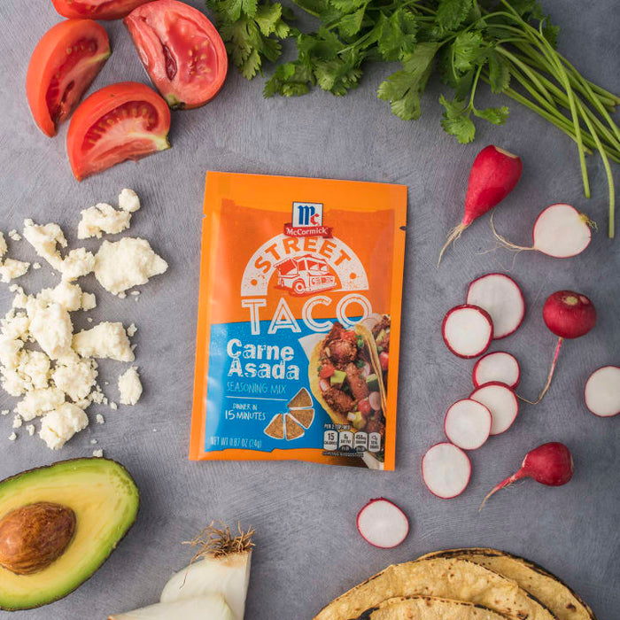 McCormick® Street Taco Carne Asada Seasoning Mix, 0.87 oz (6-Pack)
