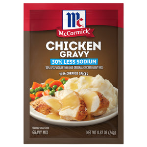 McCormick® 30% Less Sodium Chicken Gravy Mix, 0.87 oz