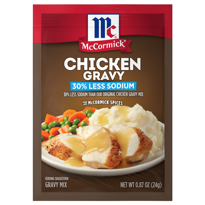 McCormick® 30% Less Sodium Chicken Gravy Mix, 0.87 oz