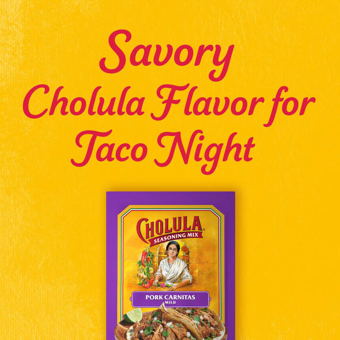 Cholula® Pork Carnitas - Mild Seasoning Mix, 1.3 oz (6-Pack)