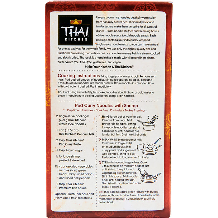 Thai Kitchen® Gluten Free Brown Rice Noodles, 8 oz