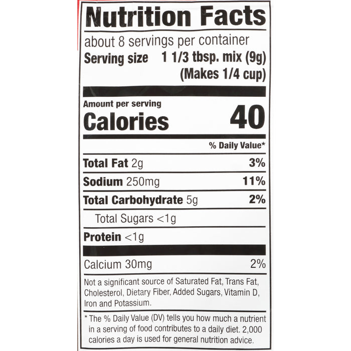 McCormick® Peppered Country Gravy Mix, 2.64 oz (6-Pack)