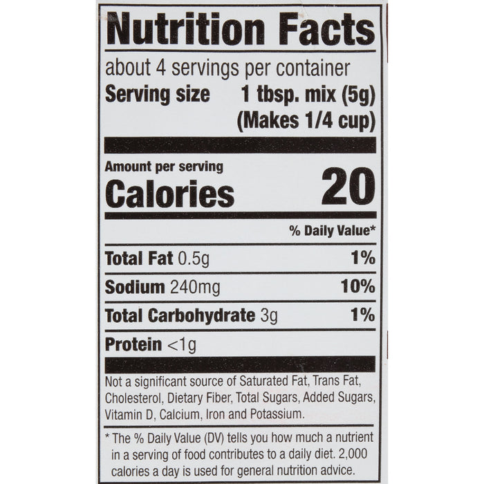 McCormick® Mushroom Gravy Mix, 0.75 oz (6-Pack)