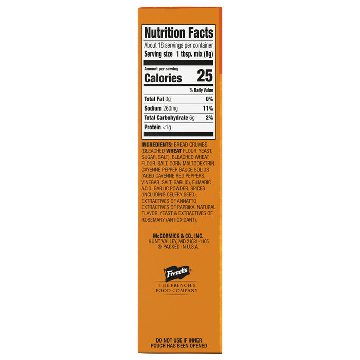 Frank's RedHot® Buffalo Seasoned Coating Mix, 6 oz