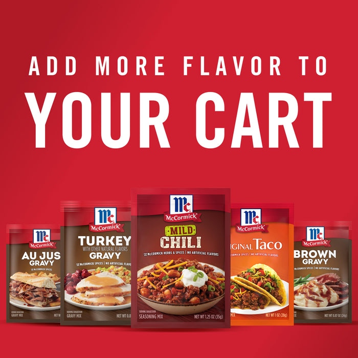 McCormick® Mild Chili Seasoning Mix, 1.25 oz (6-Pack)