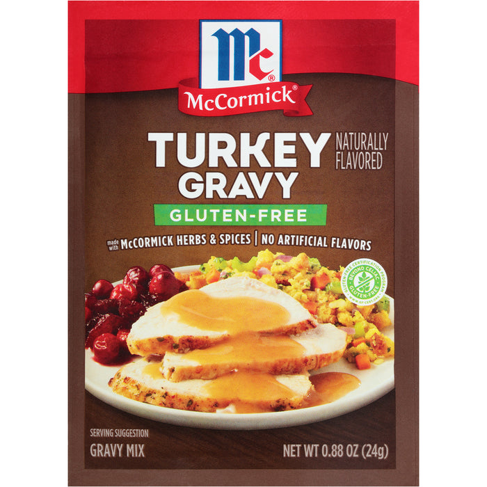 McCormick® Gluten Free Turkey Gravy Mix, 0.88 oz