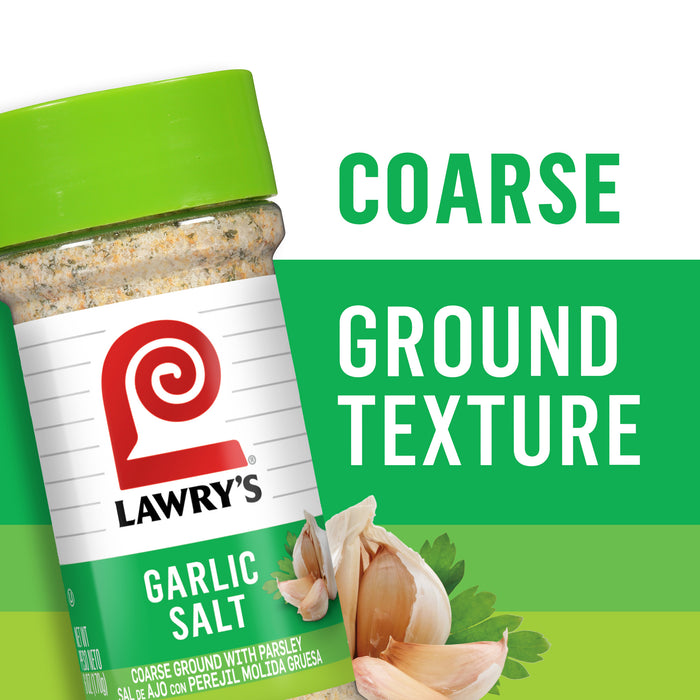 Lawry's® Coarse Ground With Parsley Garlic Salt, 6 oz