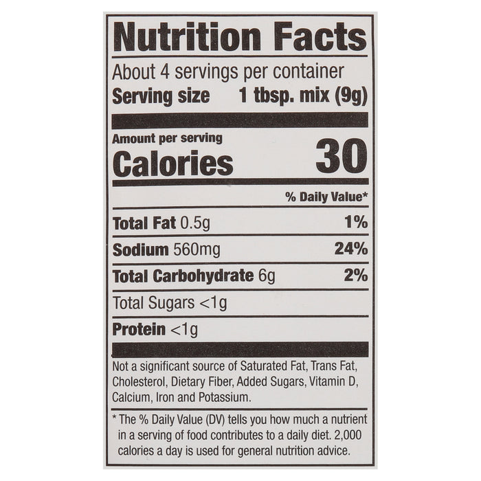 McCormick® Air Fryer Buffalo Seasoning Mix, 1.25 oz (6-Pack)