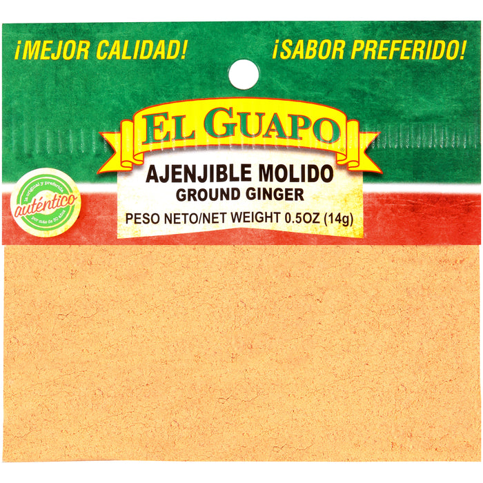 El Guapo® Ground Ginger (Ajenjible Molida), 0.5 oz
