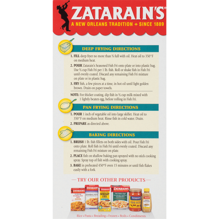 Zatarain's® Seasoned Fish Fri, 12 oz
