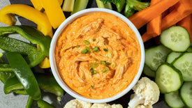 Reduced Fat Buffalo Chicken Dip