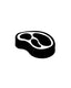 Beef steak icon