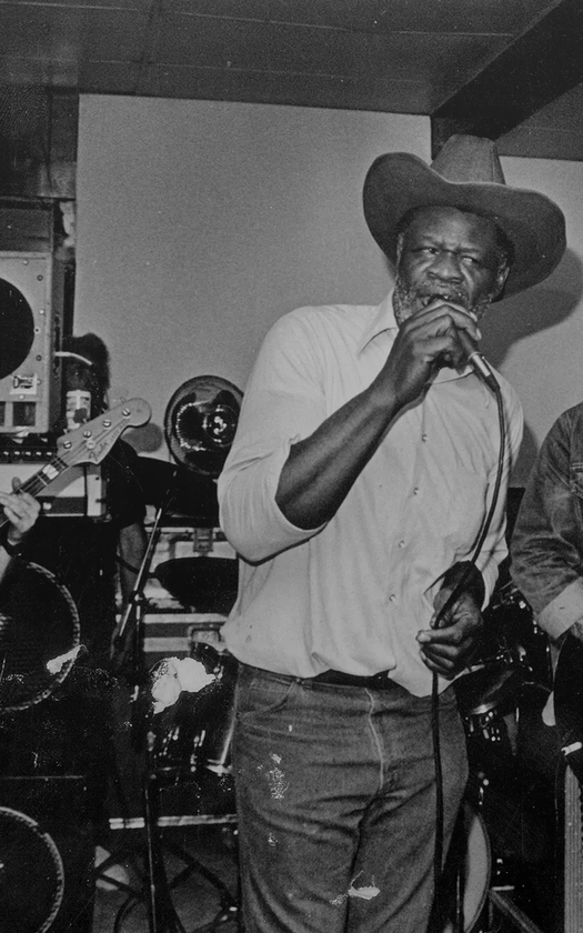 black and white image of band