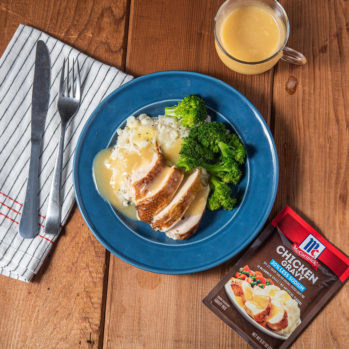 McCormick® 30% Less Sodium Chicken Gravy Mix, 0.87 oz