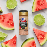Watermelon Lime Finishing Salt surrounded by watermelon and lime