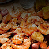 Zatarain’s shrimp boil with potatoes and corn