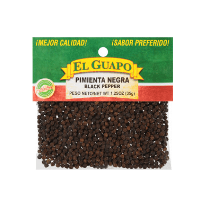 Alicante Pimienta Negra En Grano Black Pepper Whole Corns, 25 g / 0.88 oz  pouch (pack of 3)