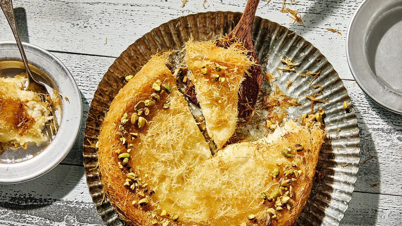 Knafeh| Middle Eastern Cheese and Phyllo Dough Dessert | McCormick
