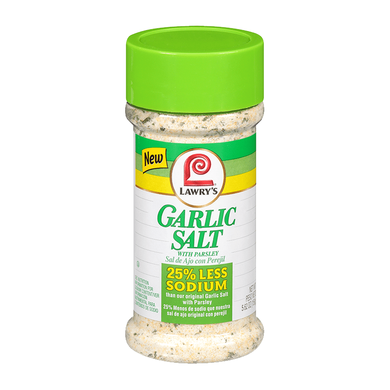 Lawry's® 25% Less Sodium Garlic Salt With Parsley, 5.62 oz