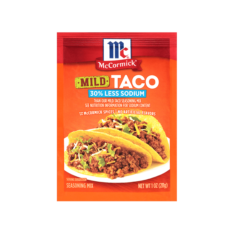 McCormick® 30% Less Sodium Mild Taco Seasoning Mix