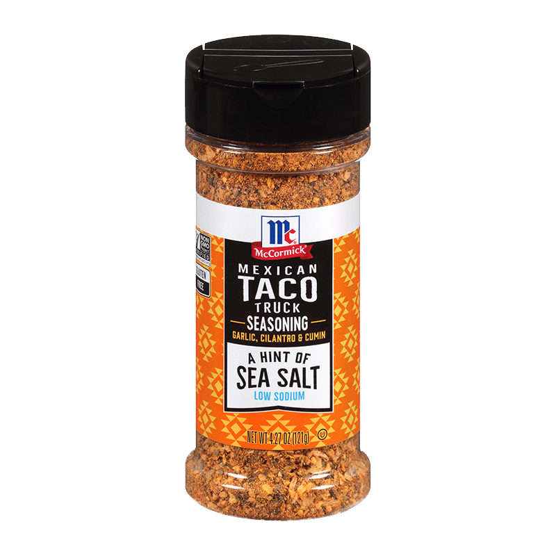 McCormick® A Hint of Sea Salt Mexican Taco Truck Seasoning, 4.27 oz