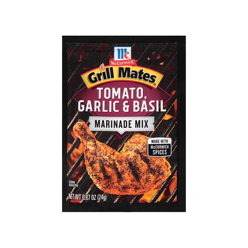 McCormick® Grill Mates® Tomato, Garlic & Basil Marinade Mix, 0.87 oz