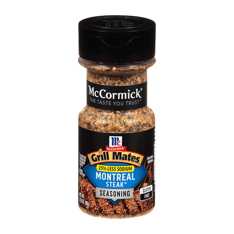 McCormick Grill Mates 25 Less Sodium Montreal Steak Seasoning