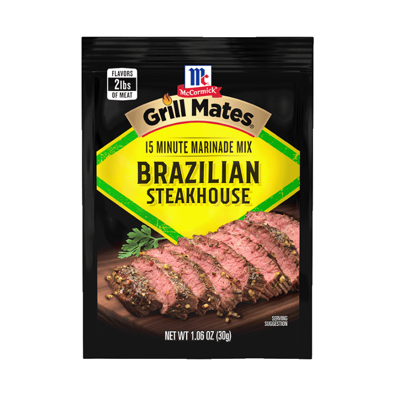 McCormick Grill Mates Brazilian Steakhouse Seasoning Recipe?  Brazilian  steakhouse, Seasoning recipes, Season steak recipes