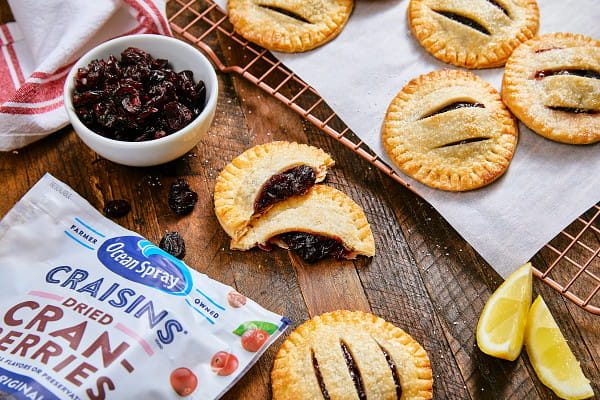 spied cranberry hand pies