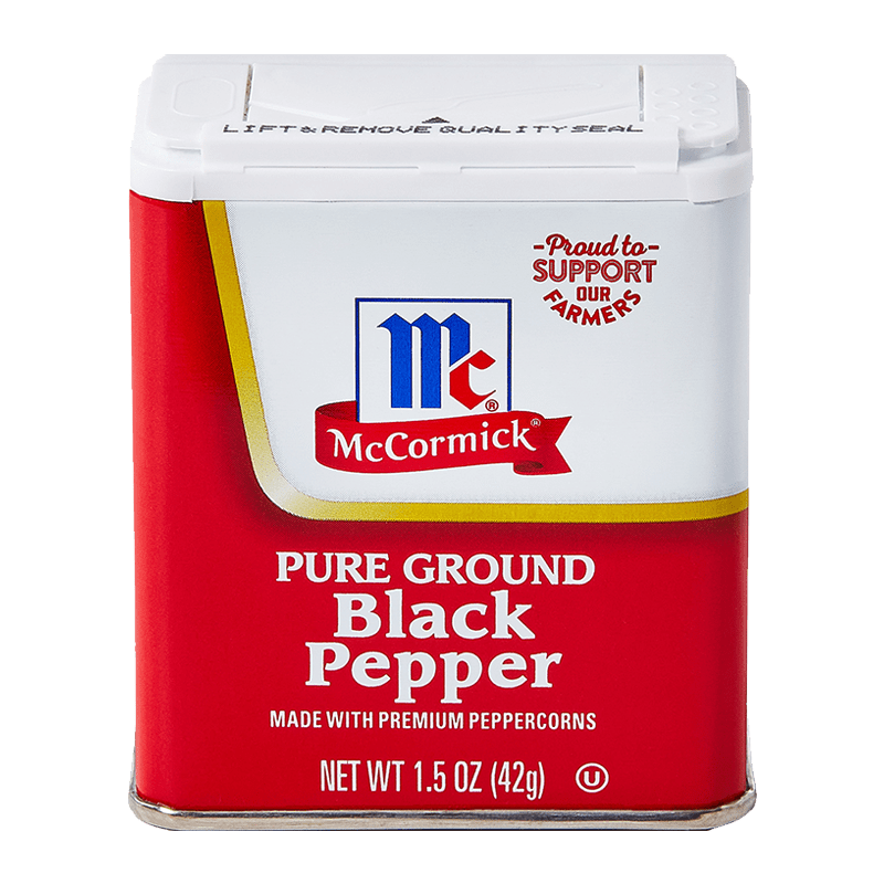 pure ground black pepper