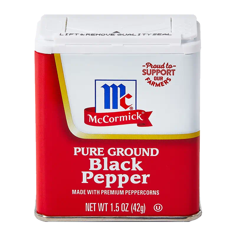 pure ground black pepper