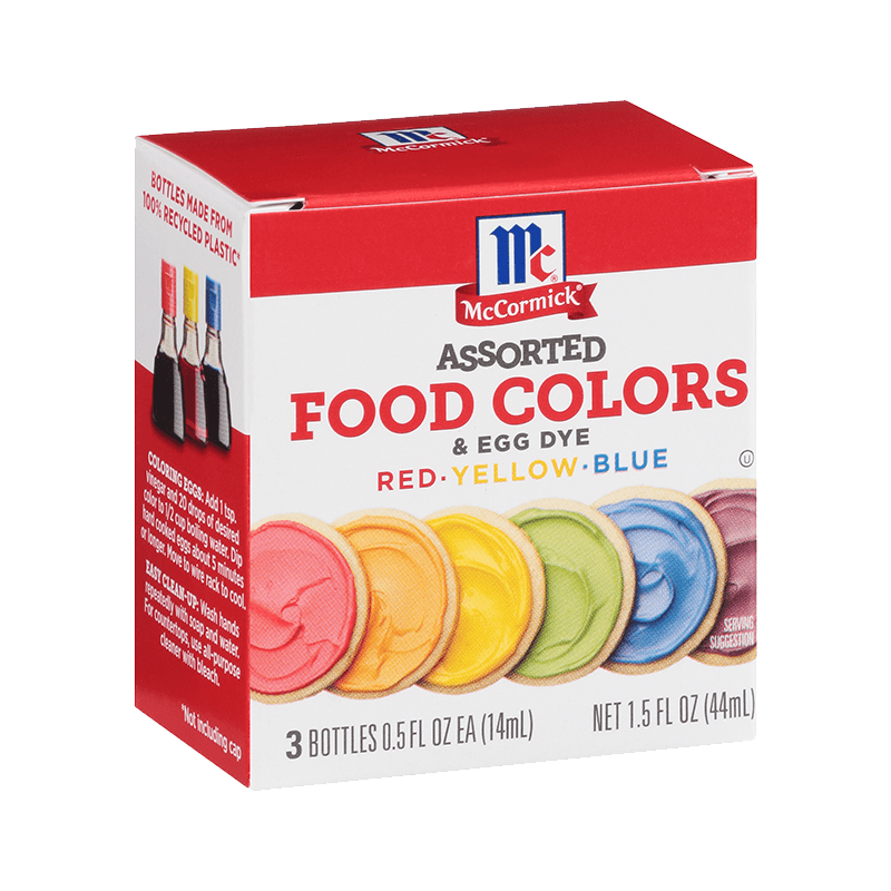 assorted food color and egg dye
