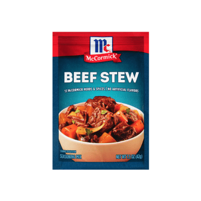 Instant pot beef outlet stew with mccormick seasoning