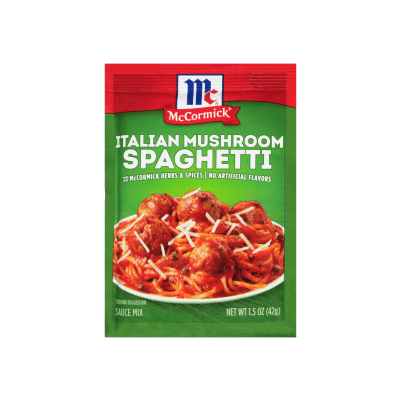 McCormick® Italian Mushroom Spaghetti Sauce Seasoning Mix