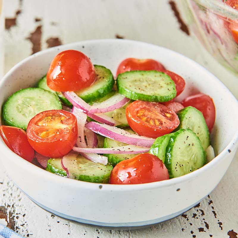 Cucumber tomato hot sale salad