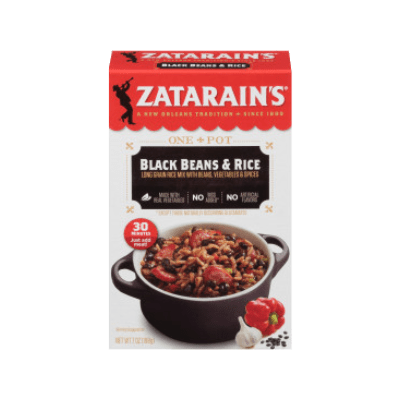 Zatarain's Black Beans & Rice Rice Dinner Mix, 7 Oz (Pack of 8), 8