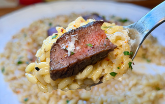 Chili Garlic Steak and Orzo