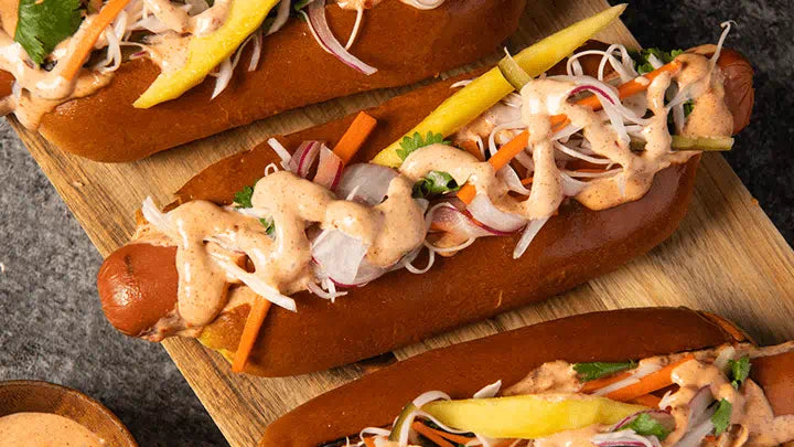 Sriracha Mustard Hot Dog