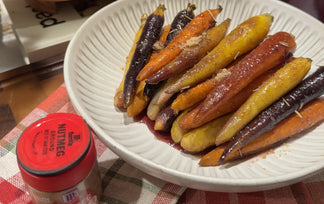 Roasted Carrots with Brown Sugar Nutmeg and Rosemary