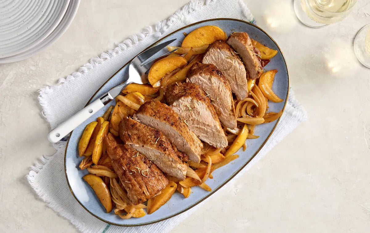 pork tenderloin with apples and onions