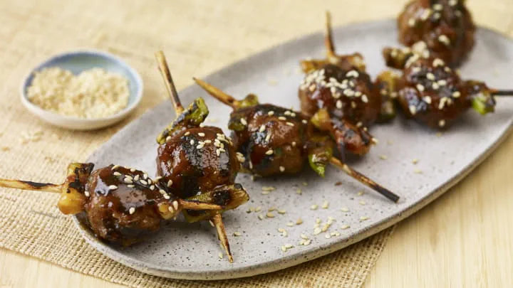 Turkey Meatball & Scallion Yakitori